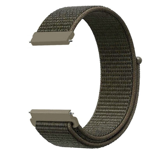 army-green-ticwatch-5-pro-watch-straps-nz-nylon-sports-loop-watch-bands-aus