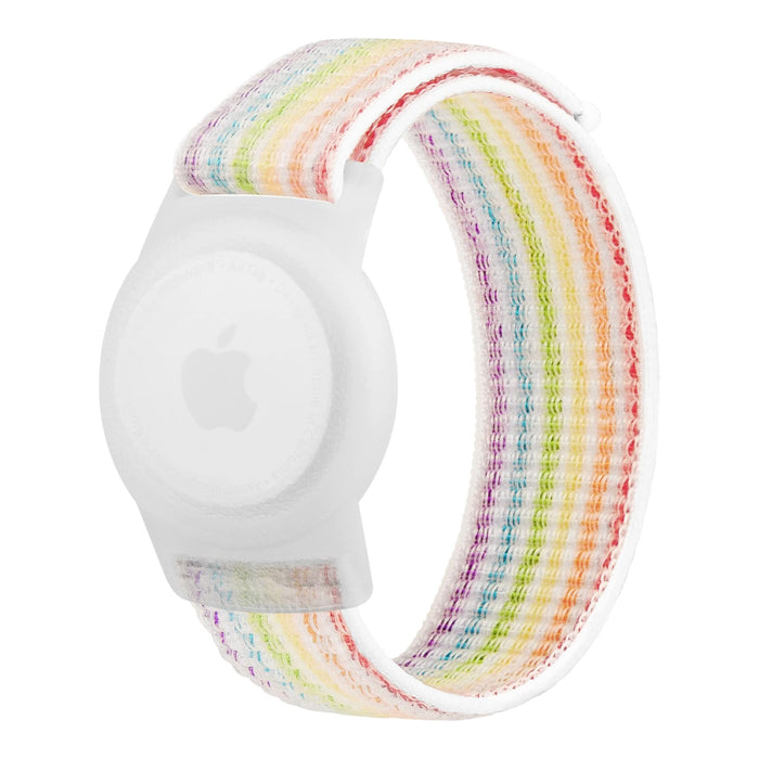 Childrens-Apple-AirTag-compatible-Nylon-Velcro-Watch-Straps-nz-aus-seven-colours