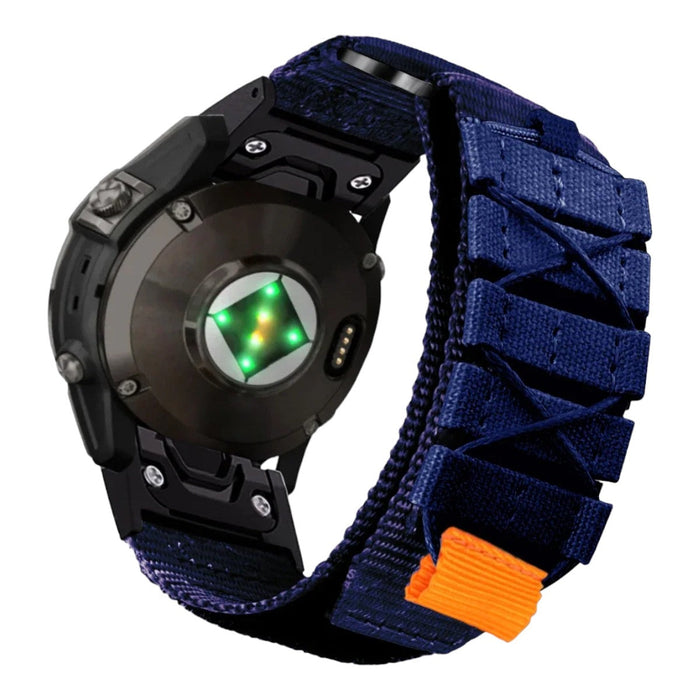 blue-garmin-fenix-8-(51mm)-watch-straps-nz-nylon-sport-watch-bands-aus