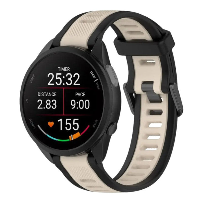 black-beige-xiaomi-amazfit-gtr-47mm-watch-straps-nz-dual-colour-silicone-watch-bands-aus