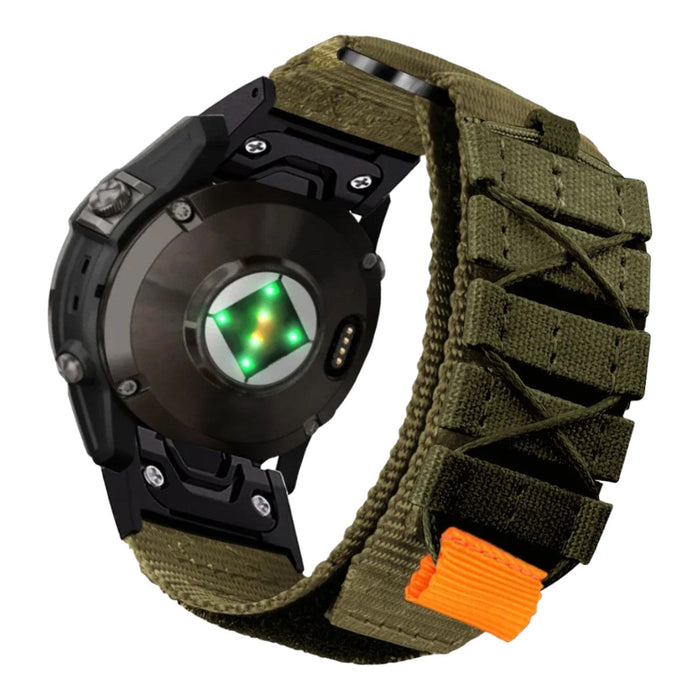 army-green-garmin-fenix-8-(51mm)-watch-straps-nz-nylon-sport-watch-bands-aus