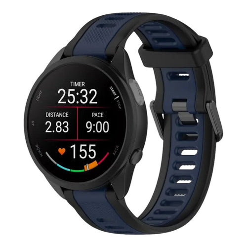 black-navy-blue-garmin-instinct-e-(40mm)-watch-straps-nz-dual-colour-silicone-watch-bands-aus