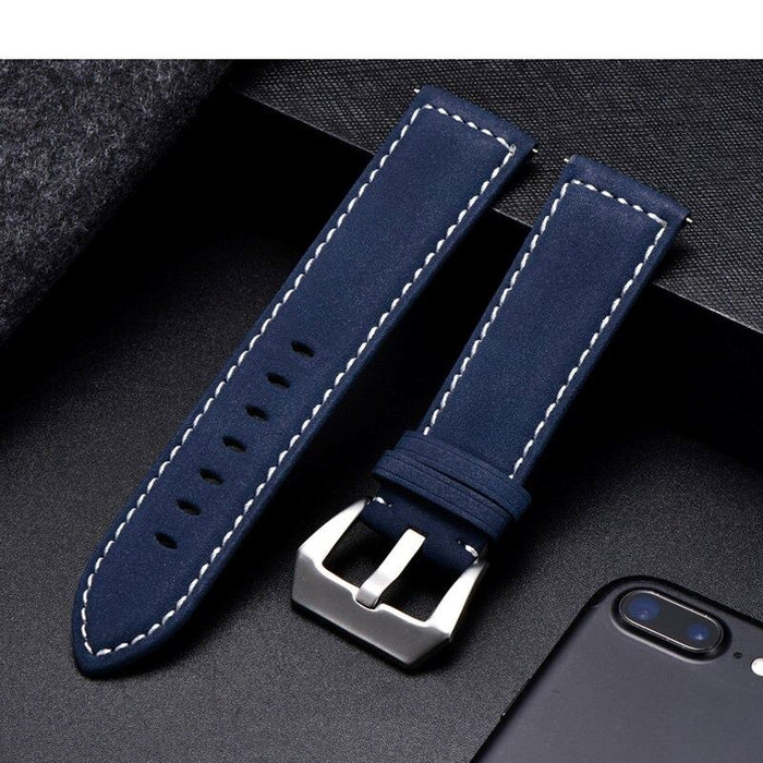 green-silver-buckle-samsung-galaxy-watch-5-(40-44mm)-watch-straps-nz-retro-leather-watch-bands-aus