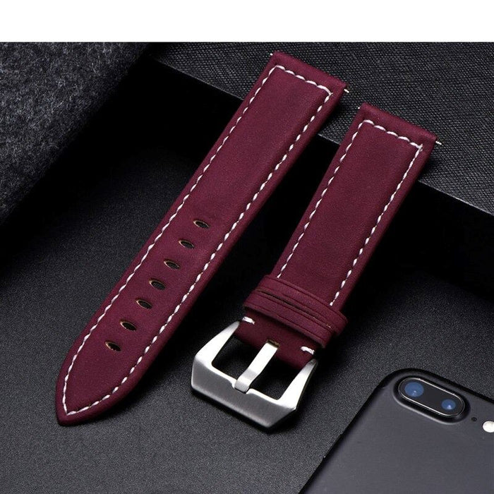 mocha-silver-buckle-samsung-galaxy-watch-ultra-watch-straps-nz-retro-leather-watch-bands-aus