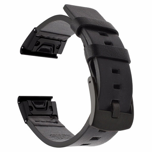 black-garmin-forerunner-965-watch-straps-nz-leather-watch-bands-aus