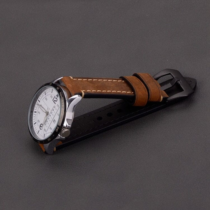 brown-silver-buckle-polar-vantage-v3-watch-straps-nz-retro-leather-watch-bands-aus