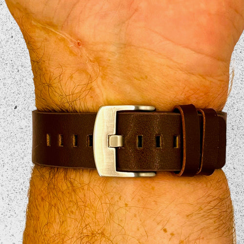 brown-silver-buckle-garmin-approach-s50-watch-straps-nz-leather-watch-bands-aus