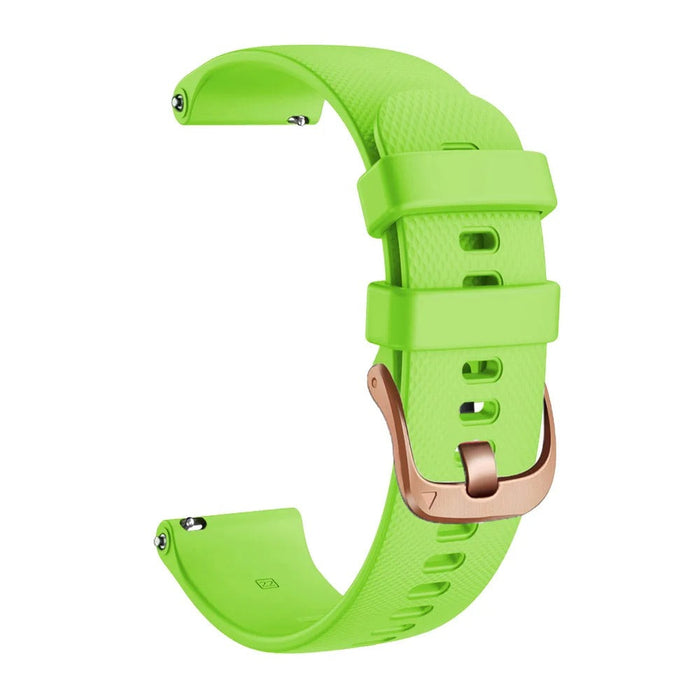 lime-green-rose-gold-buckle-garmin-venu-3s-watch-straps-nz-silicone-watch-bands-aus