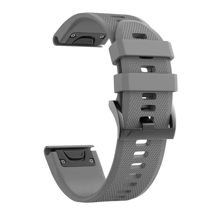 grey-garmin-quatix-6-watch-straps-nz-silicone-watch-bands-aus