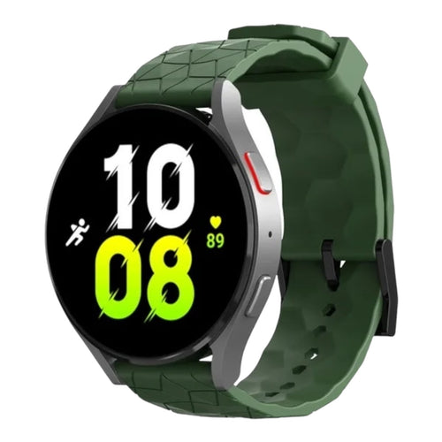 army-green-hex-patternolympic-22mm-range-watch-straps-nz-silicone-football-pattern-watch-bands-aus