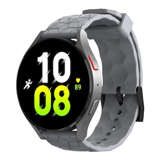 grey-hex-patterngarmin-forerunner-265-watch-straps-nz-silicone-football-pattern-watch-bands-aus