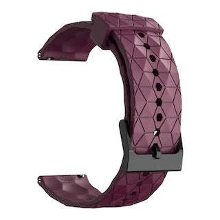 maroon-hex-pattern-garmin-enduro-watch-straps-nz-silicone-football-pattern-watch-bands-aus