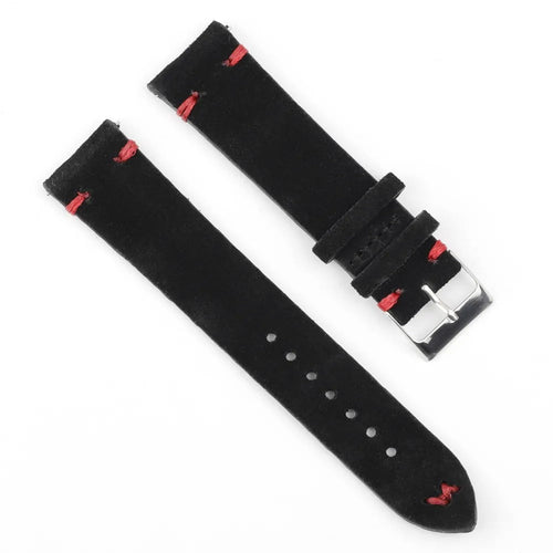 black-red-garmin-quatix-6-watch-straps-nz-suede-watch-bands-aus