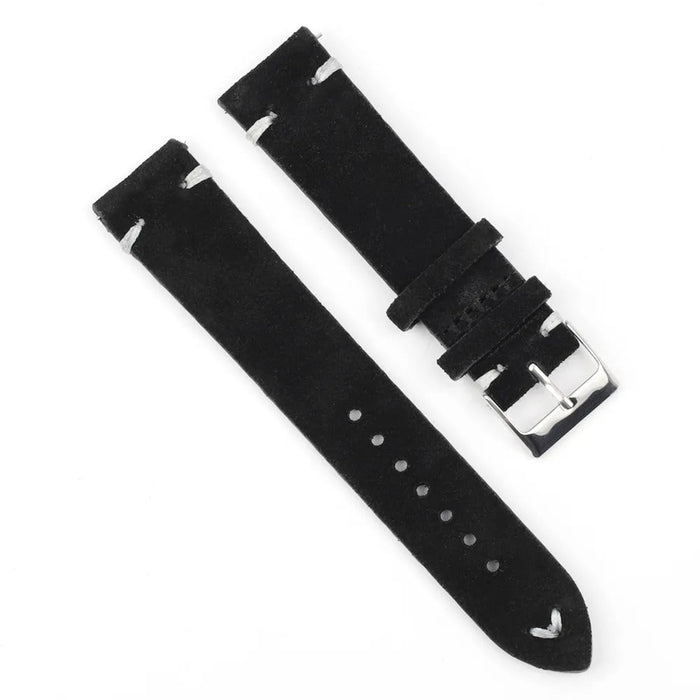 black-white-garmin-approach-forerunner-20mm-range-watch-straps-nz-suede-watch-bands-aus