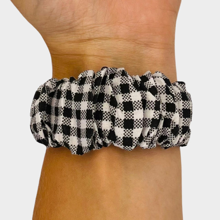 gingham-black-and-white-samsung-galaxy-watch-fe-watch-straps-nz-scrunchies-watch-bands-aus