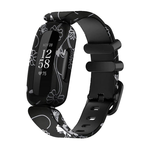 replacement-Silicone-Fitbit-Ace-3-watch-straps-black-swirl