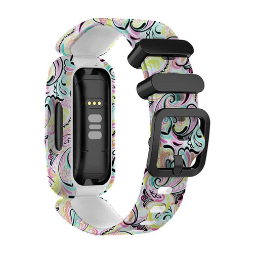 replacement-Silicone-Fitbit-Ace-3-watch-straps-colourful-swirl