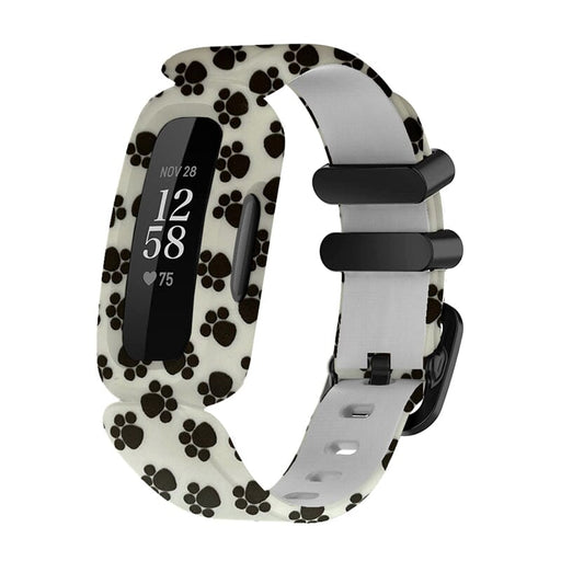 Silicone Pattern Fitbit Ace 3 compatible Watch Straps NZ