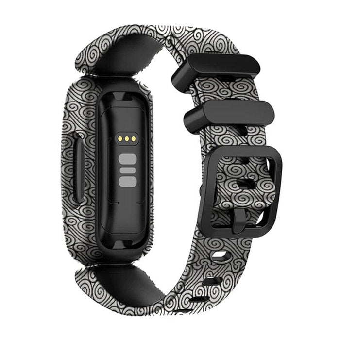 replacement-Silicone-Fitbit-Ace-3-watch-straps-silver-swirl