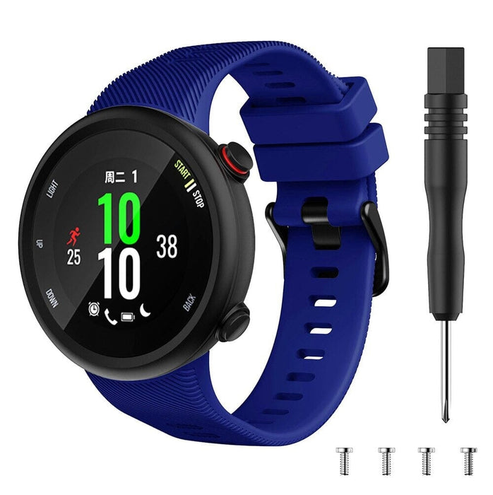 Replacement silicone straps compatible with the Garmin Forerunner 45