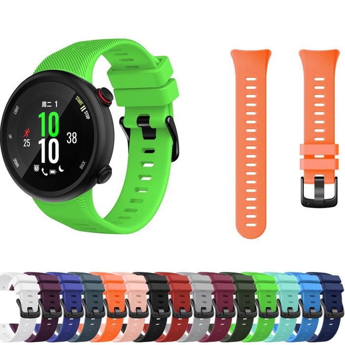 Replacement silicone straps compatible with the Garmin Forerunner 45