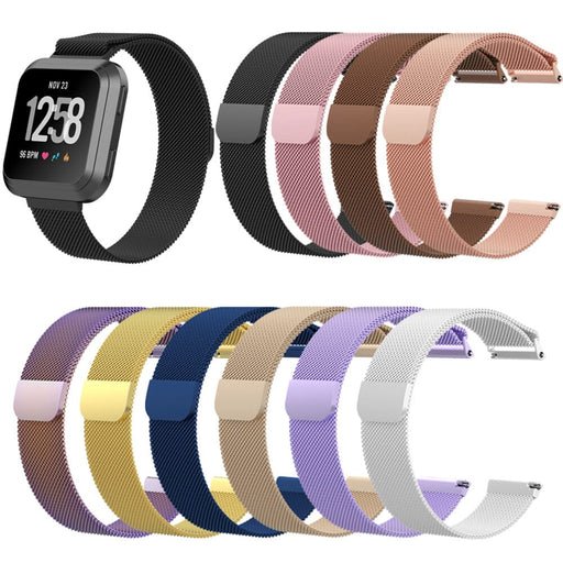 fitbit-versa-watch-straps-nz-sense-milanese-metal-watch-bands-aus-black